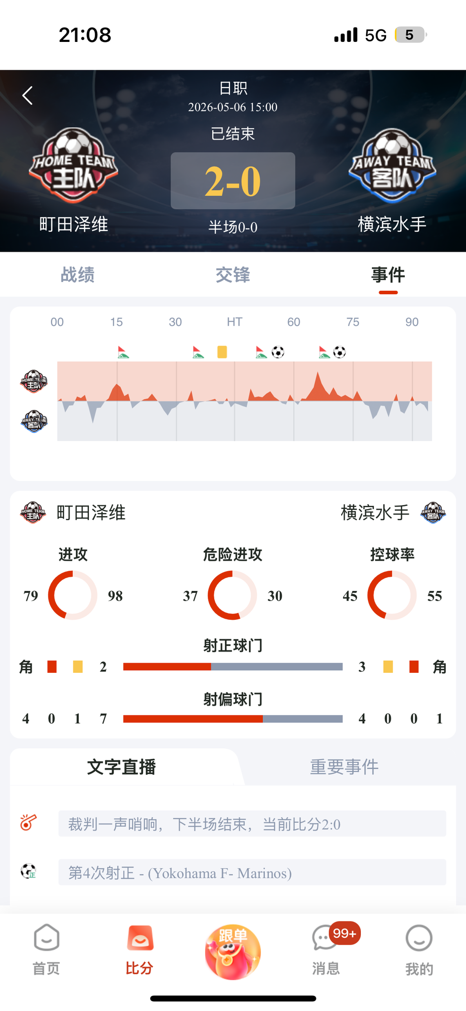 乐达助手比赛事件界面